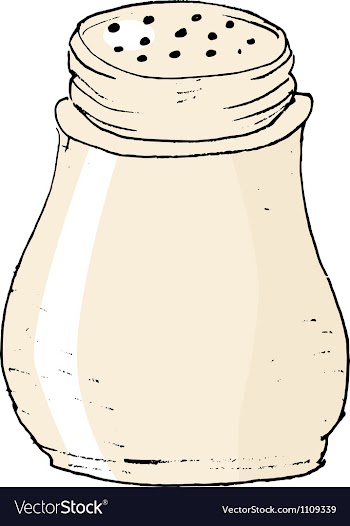 Salt caster vector image