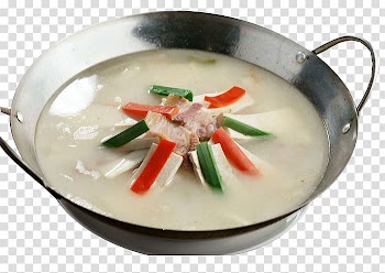 Salt-cured meat Soup Asian cuisine pot, Stewed smoked bacon transparent background PNG clipart