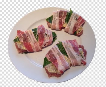 Saltimbocca Ham Bacon Italian cuisine Pizza, Delicious Bacon transparent background PNG clipart