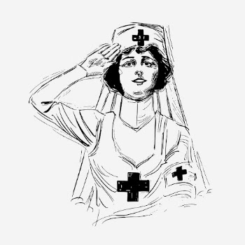 Salute nurse soldier, woman illustration. | Free Photo Illustration - rawpixel