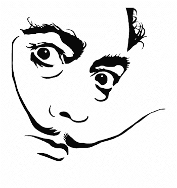 salvadordali #fineartfriday #mustache #silhouette - Salvador Dali ...