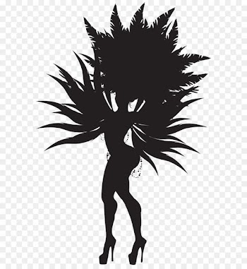 Samba Dance Silhouette Stock illustration - Brazilian Samba Dancer Silhouette PNG Clip Art Image 