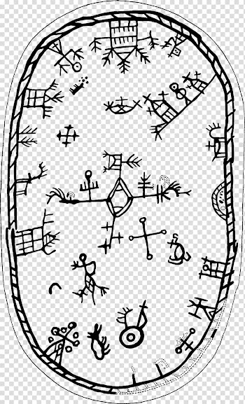 Sami people Sami drum Sami shamanism, Old frame transparent background PNG clipart