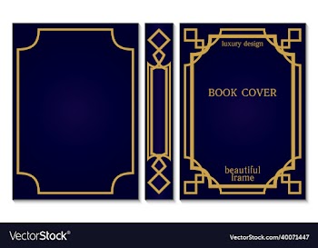 sample design template for book cover and spine