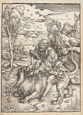 Samson kills the lion by Albrecht | Free Photo - rawpixel