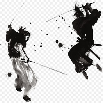 Samurai Drawing Painting Art Warrior - Japanese samurai ink 
