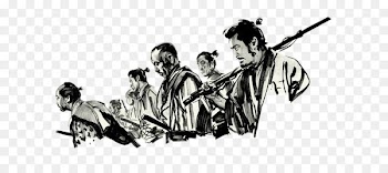 Samurai Film Subtitle 720p 1080p - Black and white illustration samurai 
