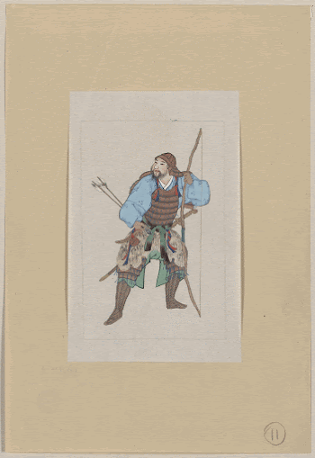 [Samurai, standing, facing left, wearing | Free Photo - rawpixel