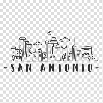 San antonio tower spire sky scraper dome cloud skyline sticker ...