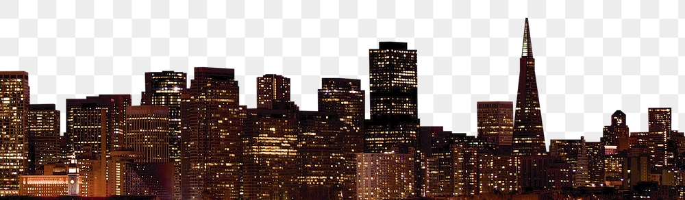 San Francisco png cityscape border, | Free PNG - rawpixel