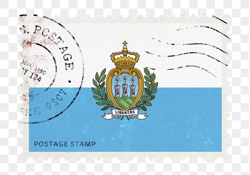 San Marino flag png post | Free PNG - rawpixel