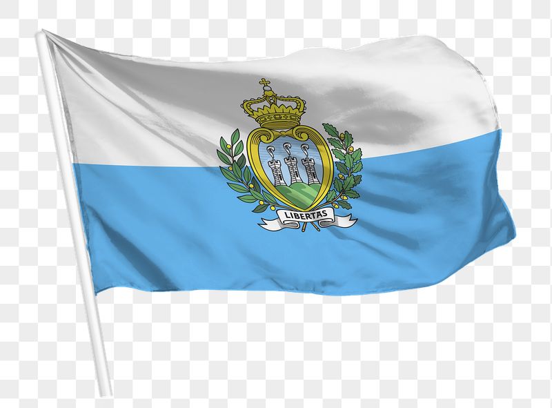 San Marino flag png waving, | Free PNG - rawpixel