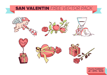 San Valentin Free Vector Pack