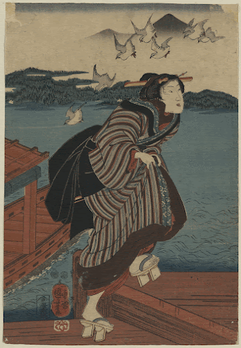 Sanbashi no onna. Original from the Library | Free Photo - rawpixel