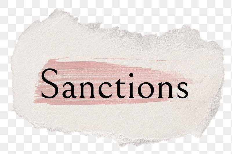 Sanctions png word sticker typography, | Free PNG - rawpixel