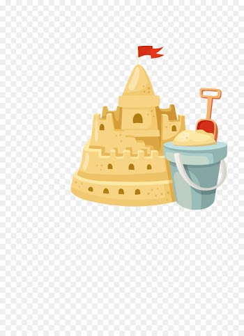 Sand art and play Clip art - Beautiful sand castles 