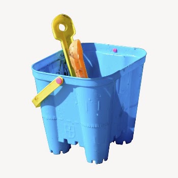 Sand bucket, children's toy image | Free PSD - rawpixel