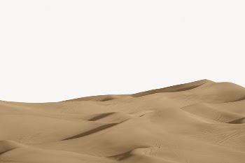Sand dunes border collage element, | Free PSD - rawpixel