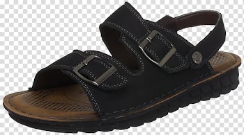 Sandal Jelly shoes Casual Flip-flops, Black men's casual sandals transparent background PNG clipart