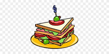Sandwich Food Cheese Triangle Meat Tomatoe - Food Clipart
