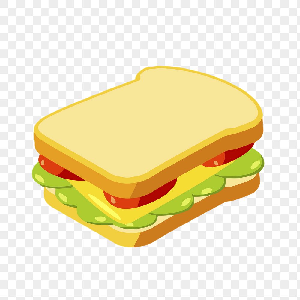 Sandwich png sticker, food illustration | Free PNG - rawpixel