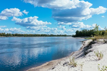 Sandy beach at the river 2