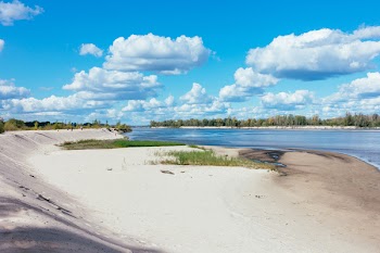 Sandy beach at the river 3