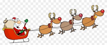 Santa And Reindeer Gif Images - Santa Sleigh And Reindeer