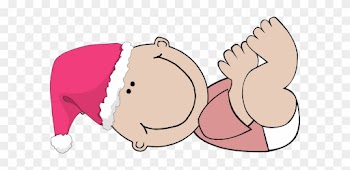Santa Baby Girl Clip Art At Clker - Baby With Santa Hat Clip Art