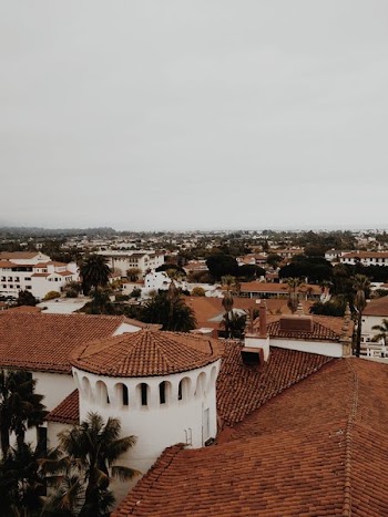 Santa Barbara California Clay Shingle Rooftops