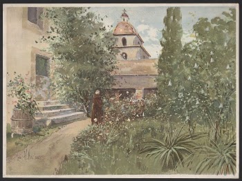 Santa Barbara Mission, garden scene | Free Photo - rawpixel