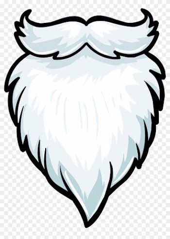 Santa Beard Clipart - Beard Clipart