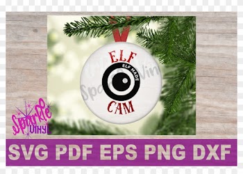 Santa Cam Elf Cam Elf Surveillance School Under Elf - Red &amp; Gray Plaid Ornament (personalized)