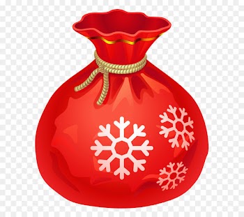 Santa Claus Bag Christmas Clip art - Transparent Christmas Red Santa Bag PNG Clipart 