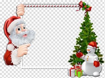 Santa Claus Borders and Frames Christmas Frames , santa claus transparent background PNG clipart