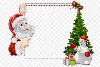 Santa Claus Borders and Frames Christmas Picture Frames Clip art - santa claus 
