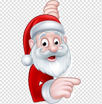Santa Claus Cartoon Illustration, Christmas elements transparent background PNG clipart