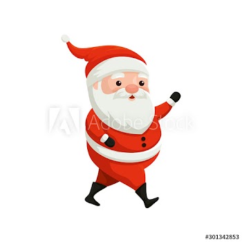 santa claus character merry christmas design