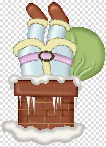 Santa Claus Chimney Christmas , Entering the chimney transparent background PNG clipart