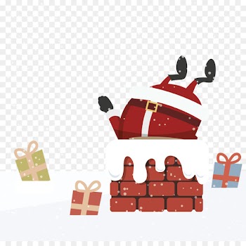 Santa Claus Chimney Christmas - Vector chimney 