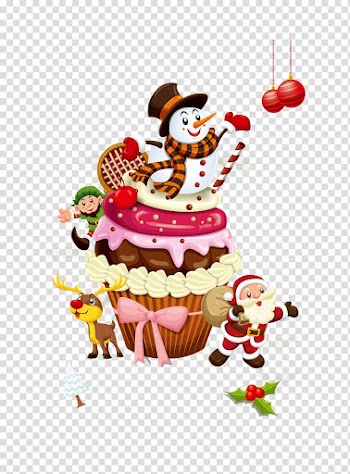 Santa Claus Christmas cake Wedding cake Cupcake, Christmas cake transparent background PNG clipart