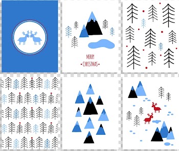 Santa Claus Christmas card Christmas tree, Simple Creative Christmas card transparent background PNG clipart