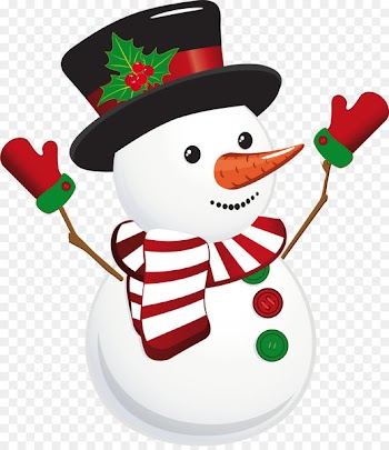 Santa Claus Christmas card Snowman - Cartoon white snowman 
