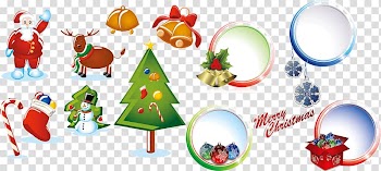 Santa Claus Christmas, Christmas design material transparent background PNG clipart