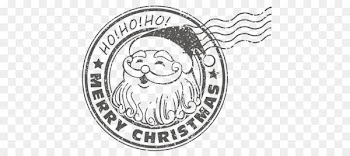Santa Claus Christmas - Christmas Santa Claus postmark vector material 