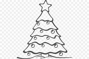Santa Claus Christmas Day Christmas tree Christmas ornament Clip art - coisas outline 