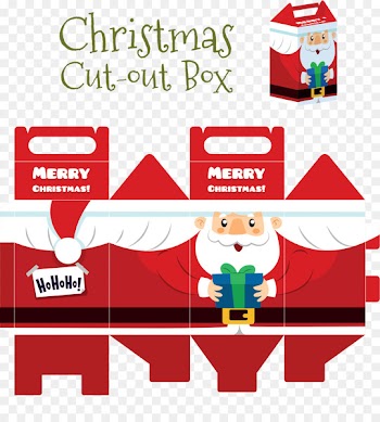 Santa Claus Christmas Day Paper Gift Box - santa claus 