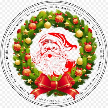 Santa Claus Christmas Day Wreath Vector graphics Christmas ornament - santa claus 