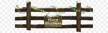 Santa Claus Christmas decoration Fence Christmas lights - Christmas Fence with Lights Clipart 