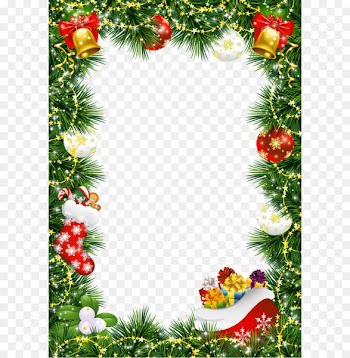 Santa Claus Christmas decoration Picture frame Christmas tree - Christmas decoration PNG 